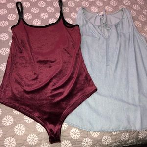 Bodysuit and shirt
